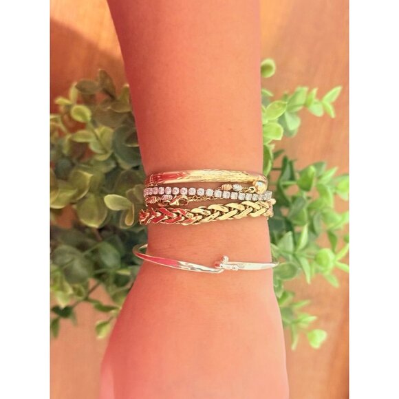 James Avery Hammered Hook-On Bangle - Picture 5 of 7